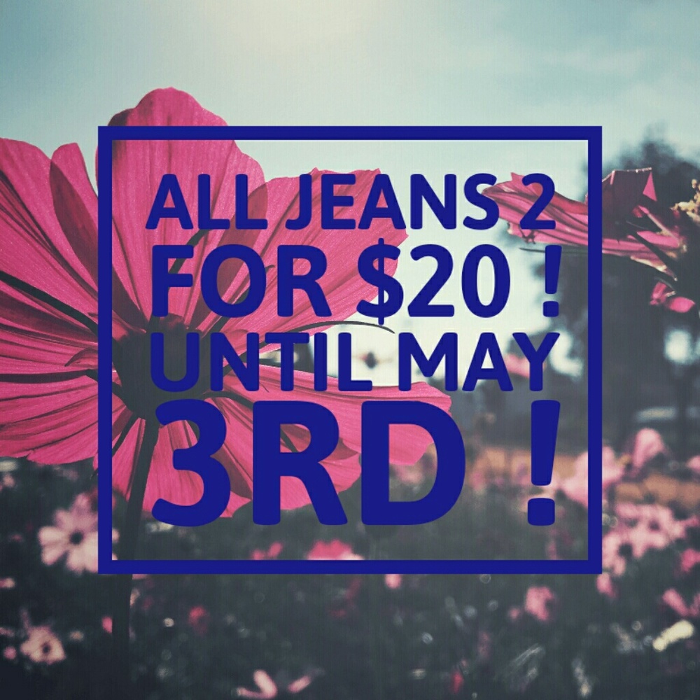 Sale All jeans and pants men and women 2 for $20